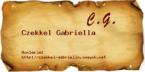 Czekkel Gabriella névjegykártya